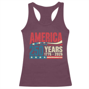 250th Anniversary USA Racerback Tank Top Retro 250 Years American 1776 2026 US Flag
