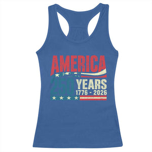 250th Anniversary USA Racerback Tank Top Retro 250 Years American 1776 2026 US Flag