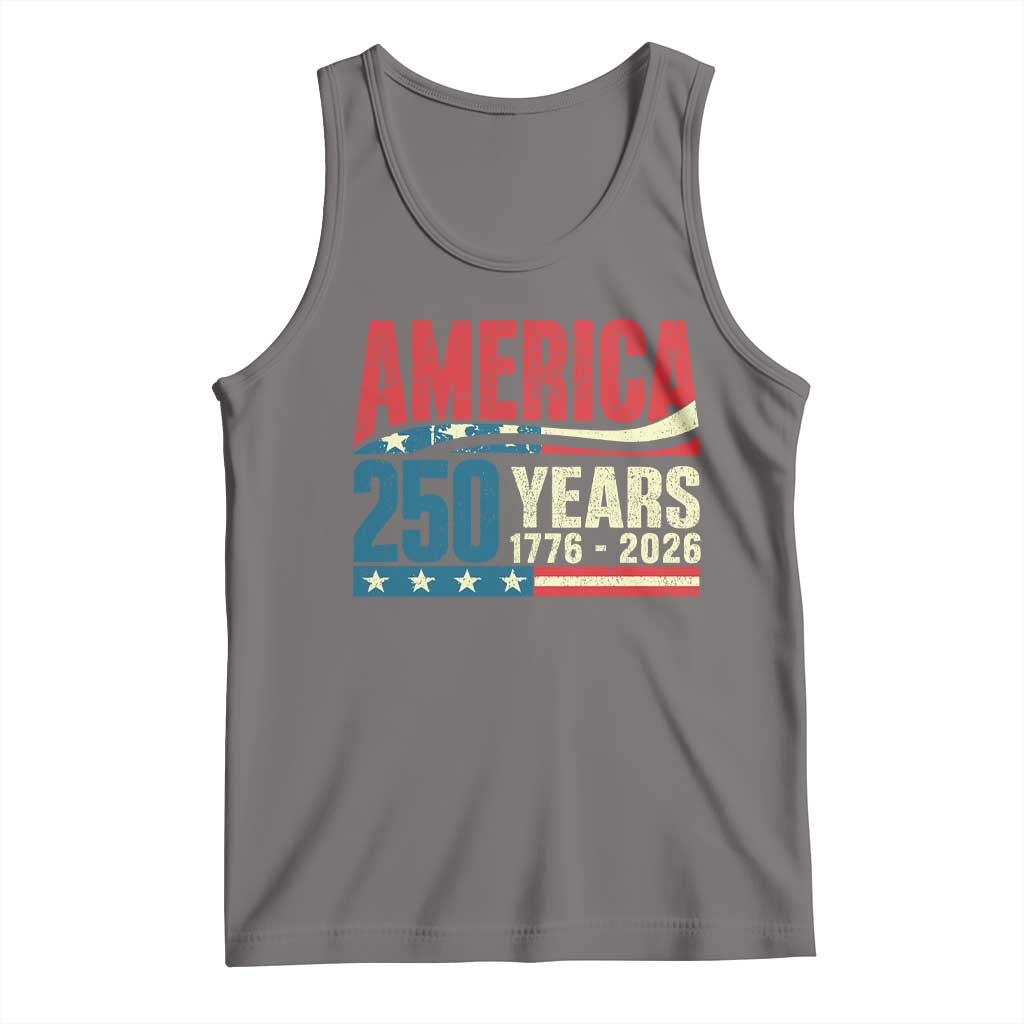 250th Anniversary USA Tank Top Retro 250 Years American 1776 2026 US Flag