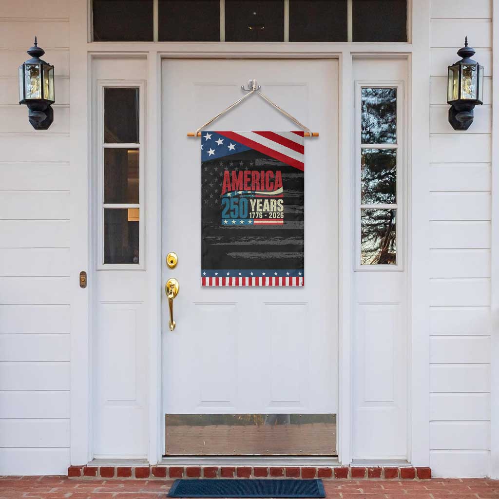 250th Anniversary USA Patriotic Garden Flag Retro 250 Years American 1776 2026 US Flag
