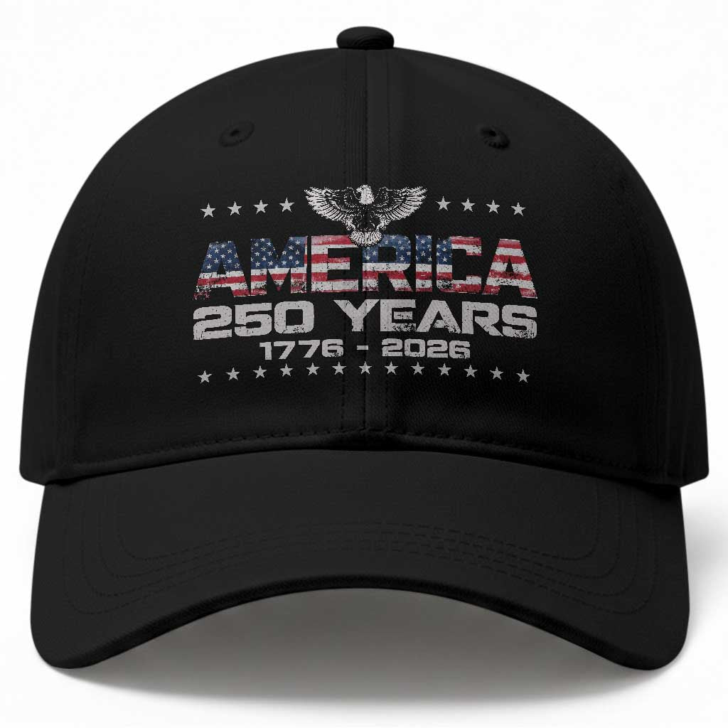 250th Anniversary USA Baseball Cap Vintage Eagle 250 Years American 1776 2026 US Flag