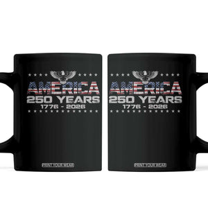 250th Anniversary USA Coffee Mug Vintage Eagle 250 Years American 1776 2026 US Flag