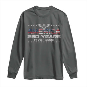 250th Anniversary USA Long Sleeve Shirt Vintage Eagle 250 Years American 1776 2026 US Flag