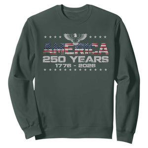250th Anniversary USA Sweatshirt Vintage Eagle 250 Years American 1776 2026 US Flag