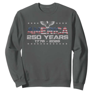 250th Anniversary USA Sweatshirt Vintage Eagle 250 Years American 1776 2026 US Flag