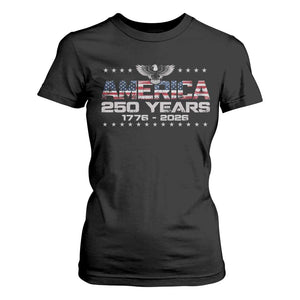 250th Anniversary USA T Shirt For Women Vintage Eagle 250 Years American 1776 2026 US Flag