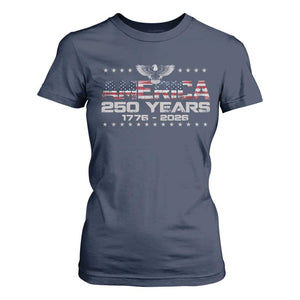 250th Anniversary USA T Shirt For Women Vintage Eagle 250 Years American 1776 2026 US Flag