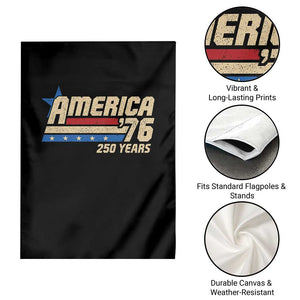 250th Anniversary USA Garden Flag America Retro 250 Years 1776 2026
