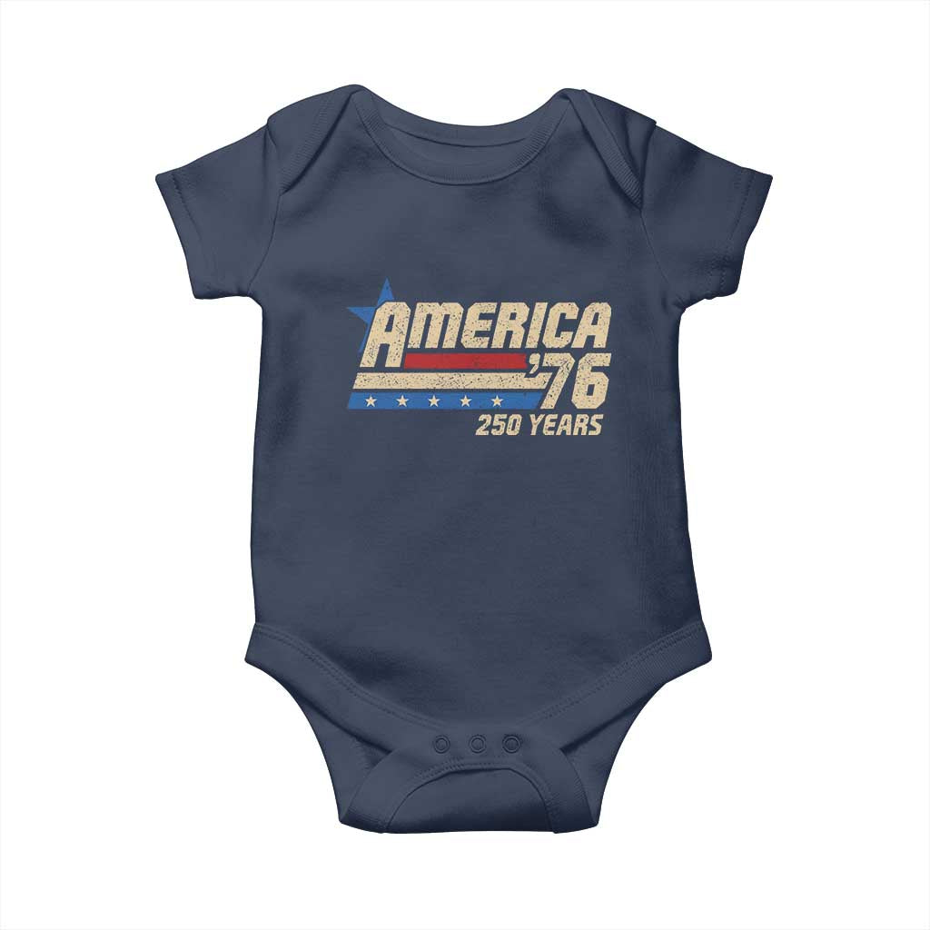 250th Anniversary USA Baby Onesie America Retro 250 Years 1776 2026