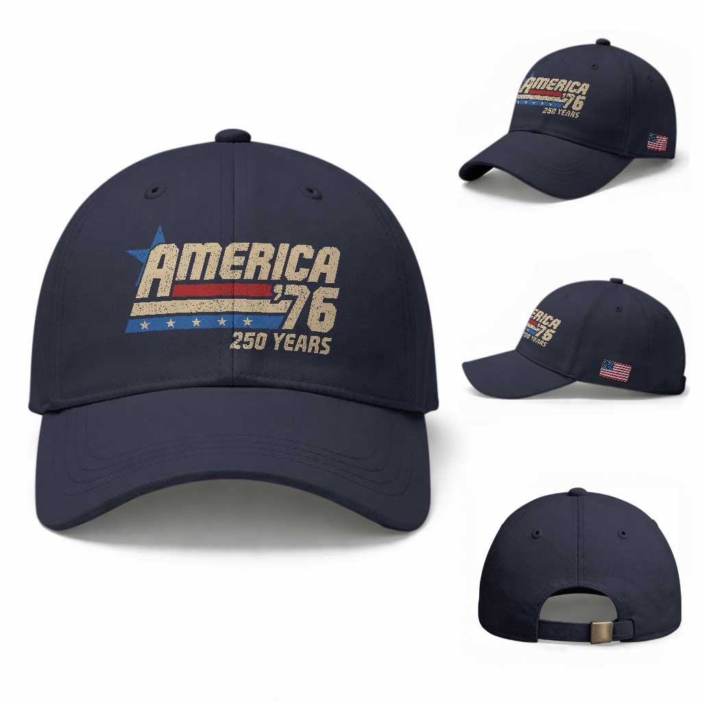 250th Anniversary USA Baseball Cap America Retro 250 Years 1776 2026