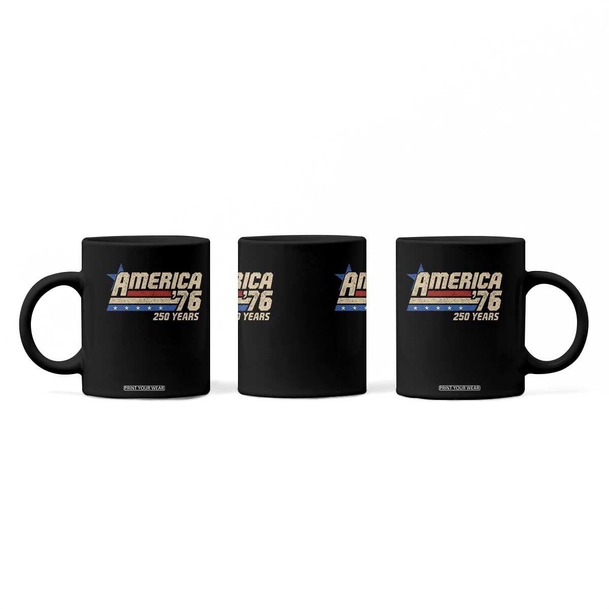 250th Anniversary USA Coffee Mug America Retro 250 Years 1776 2026