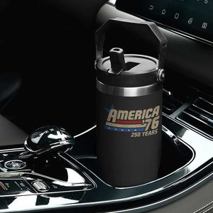 250th Anniversary USA Flip Straw Tumbler America Retro 250 Years 1776 2026
