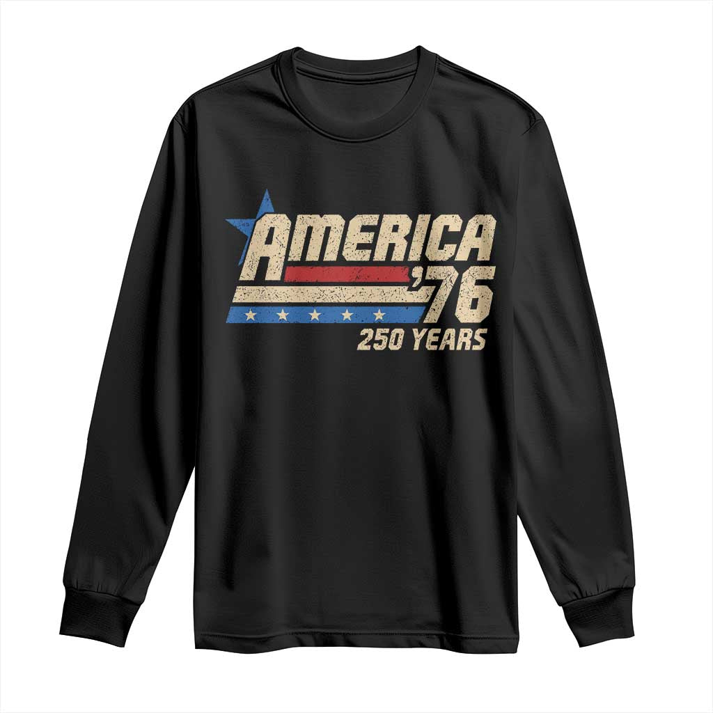 250th Anniversary USA Long Sleeve Shirt America Retro 250 Years 1776 2026