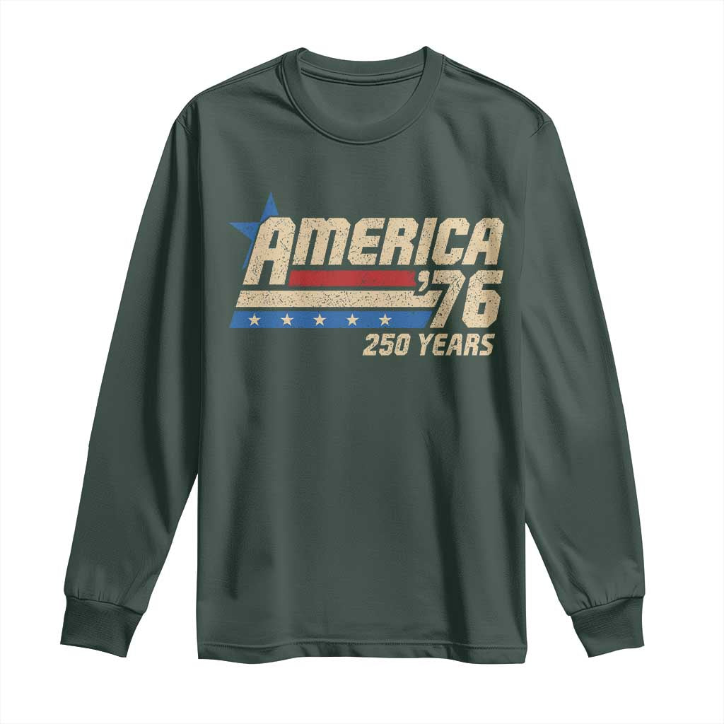 250th Anniversary USA Long Sleeve Shirt America Retro 250 Years 1776 2026