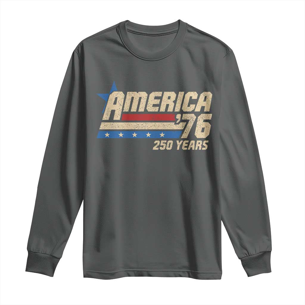 250th Anniversary USA Long Sleeve Shirt America Retro 250 Years 1776 2026