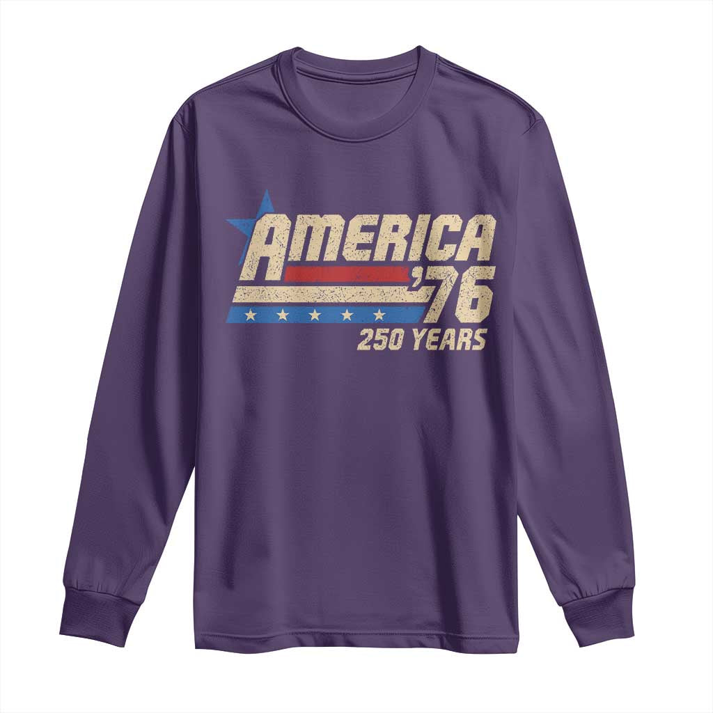 250th Anniversary USA Long Sleeve Shirt America Retro 250 Years 1776 2026