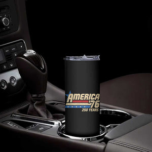 250th Anniversary USA Skinny Tumbler America Retro 250 Years 1776 2026