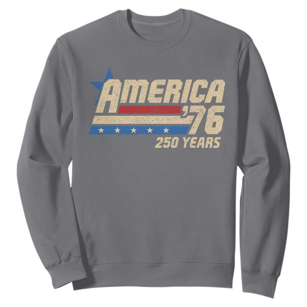 250th Anniversary USA Sweatshirt America Retro 250 Years 1776 2026