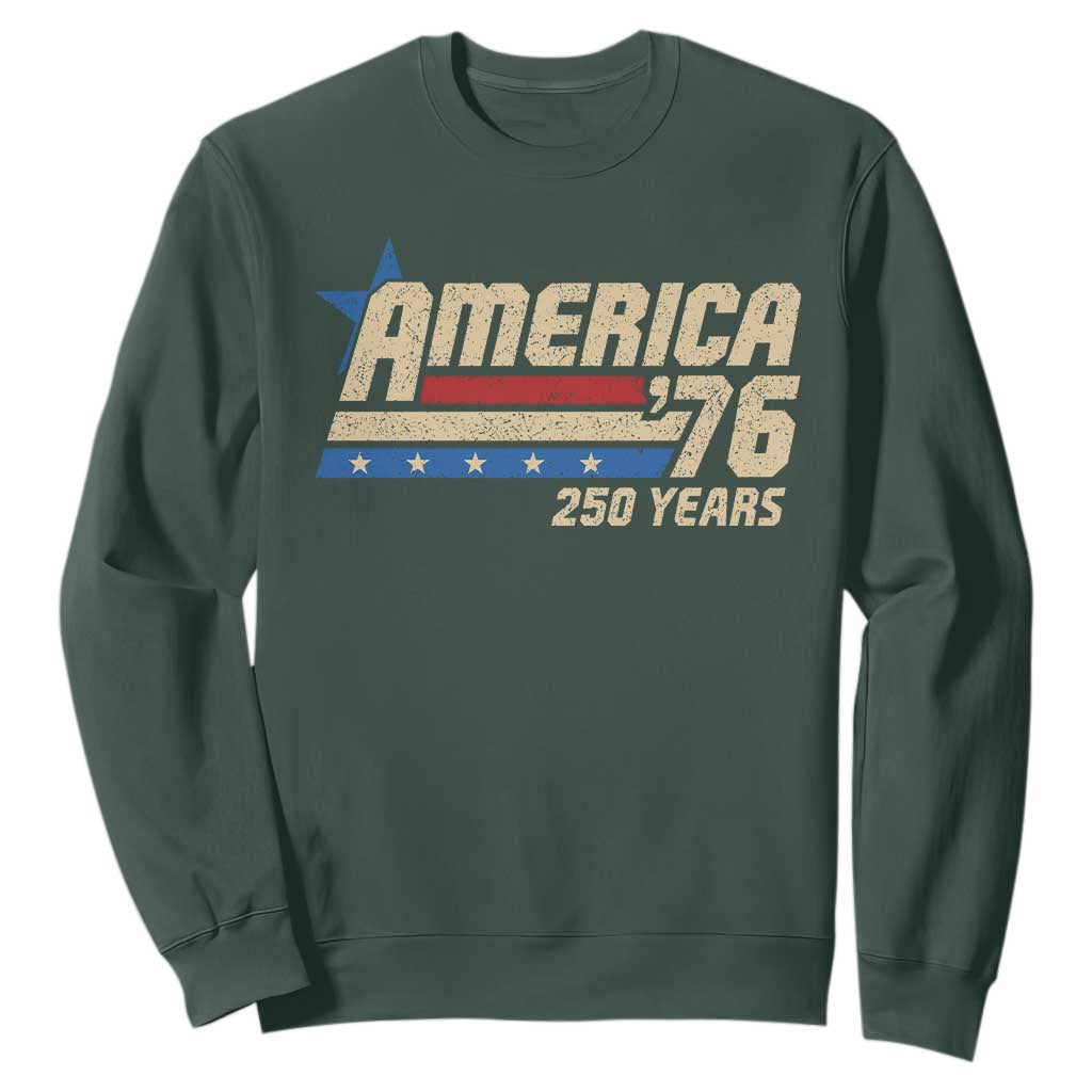 250th Anniversary USA Sweatshirt America Retro 250 Years 1776 2026