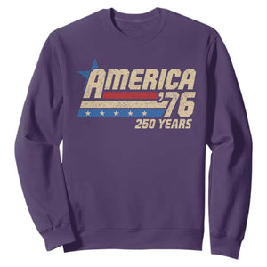 250th Anniversary USA Sweatshirt America Retro 250 Years 1776 2026