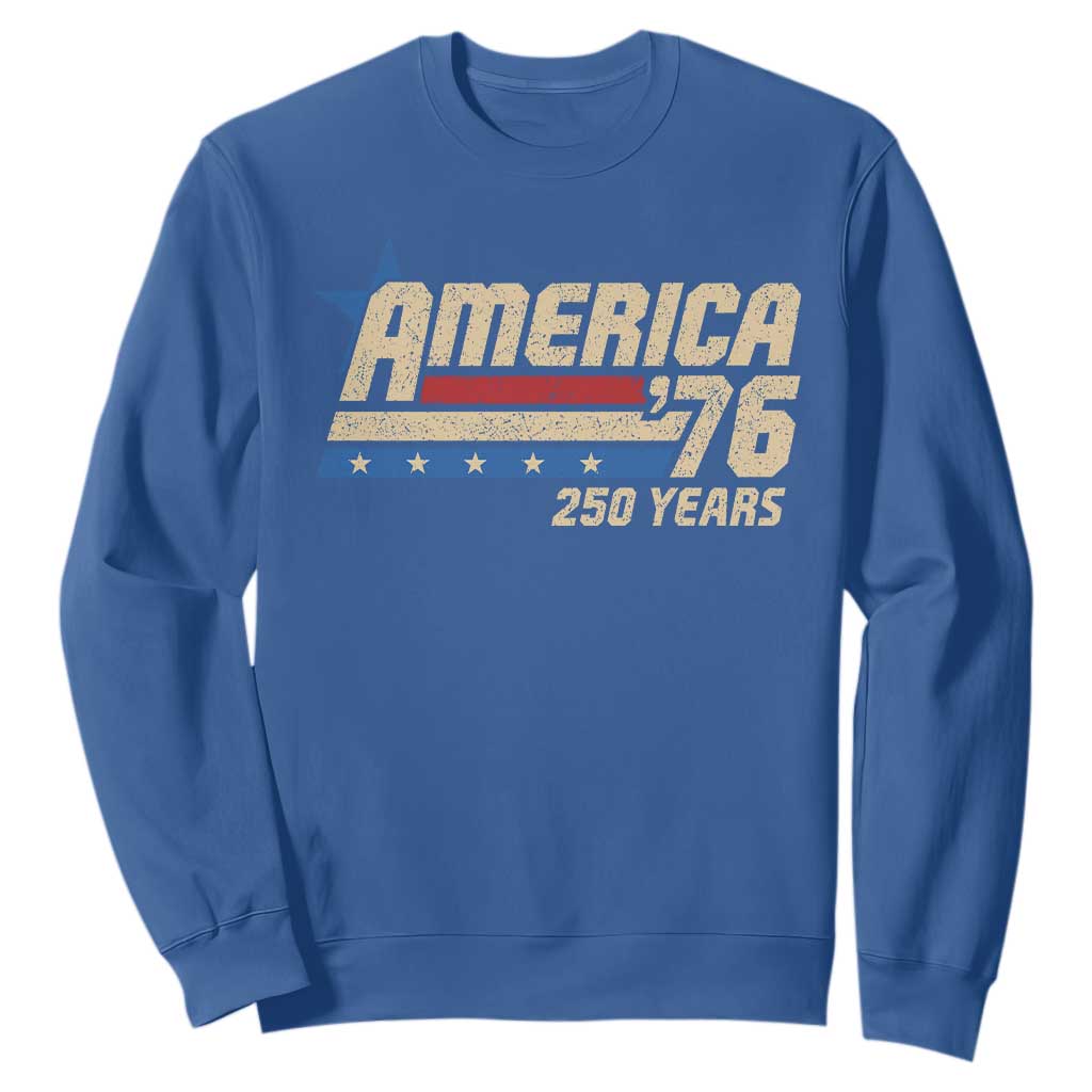 250th Anniversary USA Sweatshirt America Retro 250 Years 1776 2026