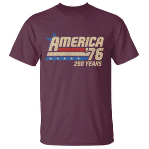 250th Anniversary USA T Shirt America Retro 250 Years 1776 2026