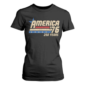 250th Anniversary USA T Shirt For Women America Retro 250 Years 1776 2026