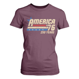 250th Anniversary USA T Shirt For Women America Retro 250 Years 1776 2026