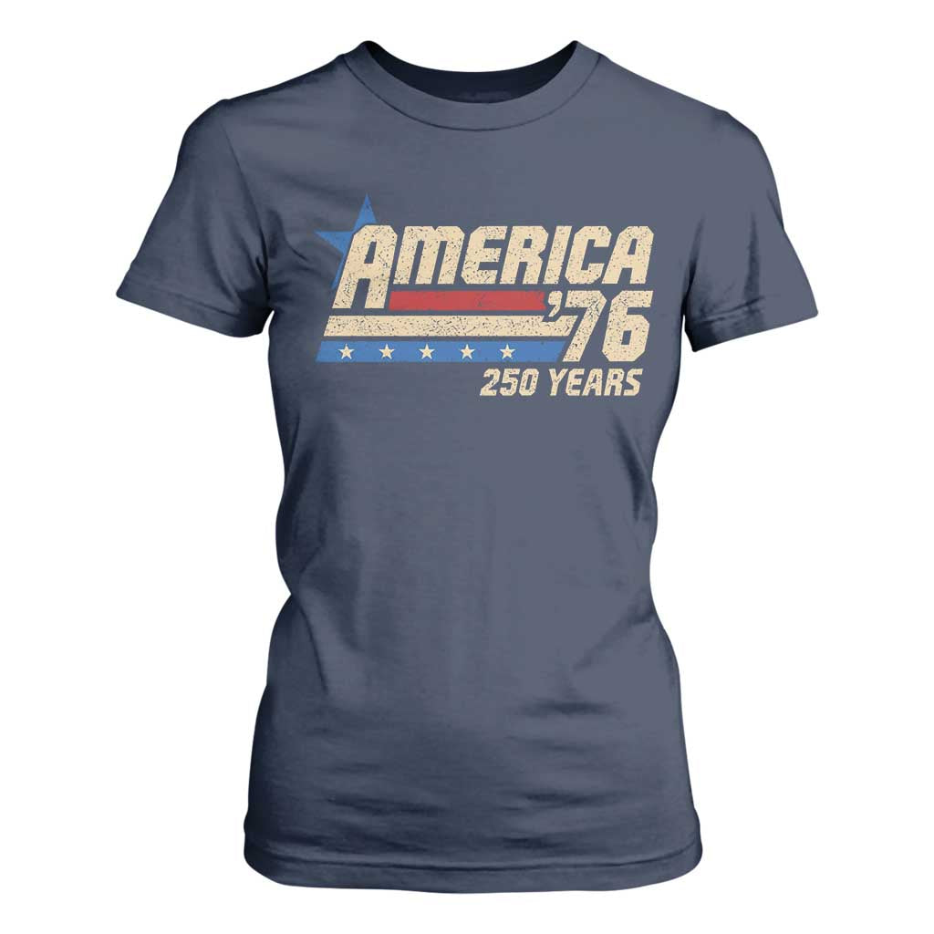 250th Anniversary USA T Shirt For Women America Retro 250 Years 1776 2026