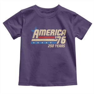 250th Anniversary USA Toddler T Shirt America Retro 250 Years 1776 2026