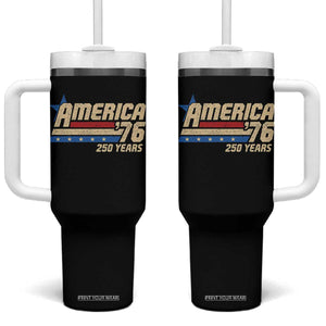 250th Anniversary USA Tumbler With Handle America Retro 250 Years 1776 2026