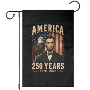 America 250 Years Abraham Lincoln Garden Flag Retro Eagle 250th Anniversary USA Flag 1776 2026
