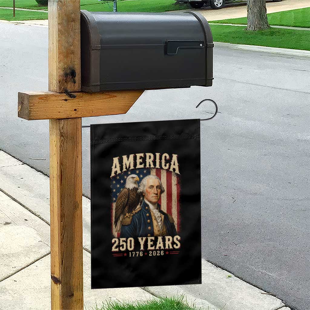America 250 Years George Washington Garden Flag Retro Eagle 250th Anniversary USA Flag 1776 2026