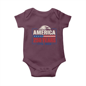 250 Anniversary USA Baby Onesie Retro Eagle 250 Years Of Freedom 1776 2026