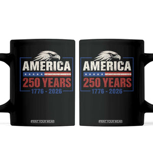 250 Anniversary USA Coffee Mug Retro Eagle 250 Years Of Freedom 1776 2026