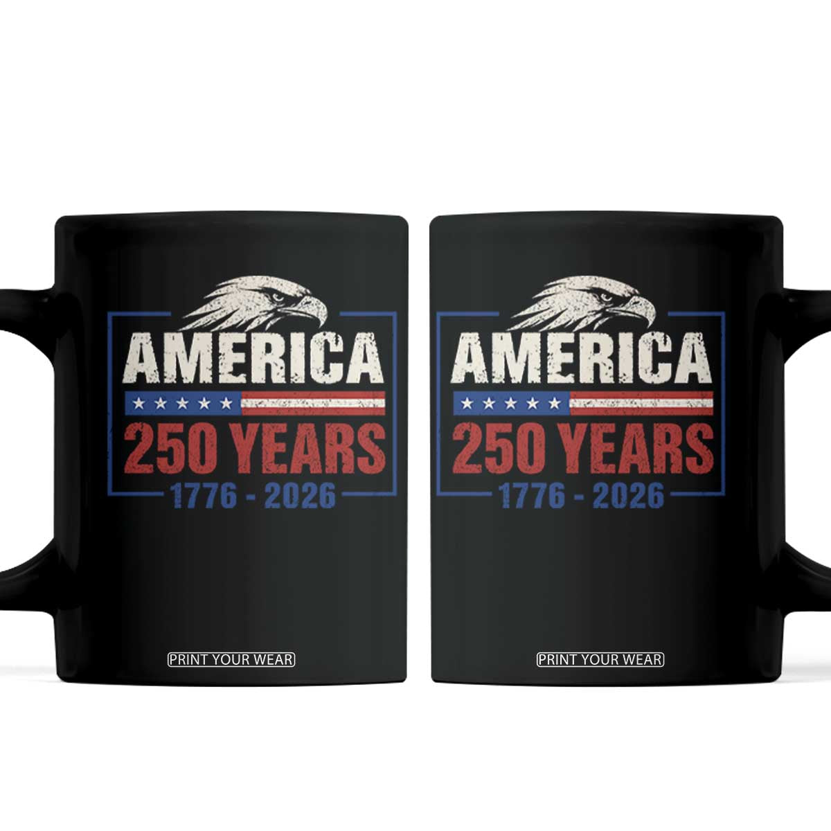 250 Anniversary USA Coffee Mug Retro Eagle 250 Years Of Freedom 1776 2026