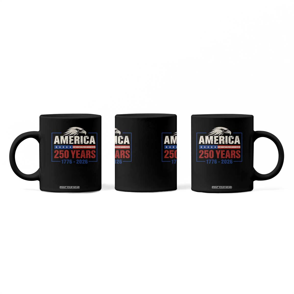 250 Anniversary USA Coffee Mug Retro Eagle 250 Years Of Freedom 1776 2026