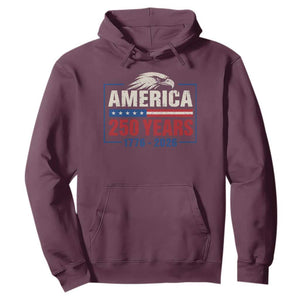 250 Anniversary USA Hoodie Retro Eagle 250 Years Of Freedom 1776 2026