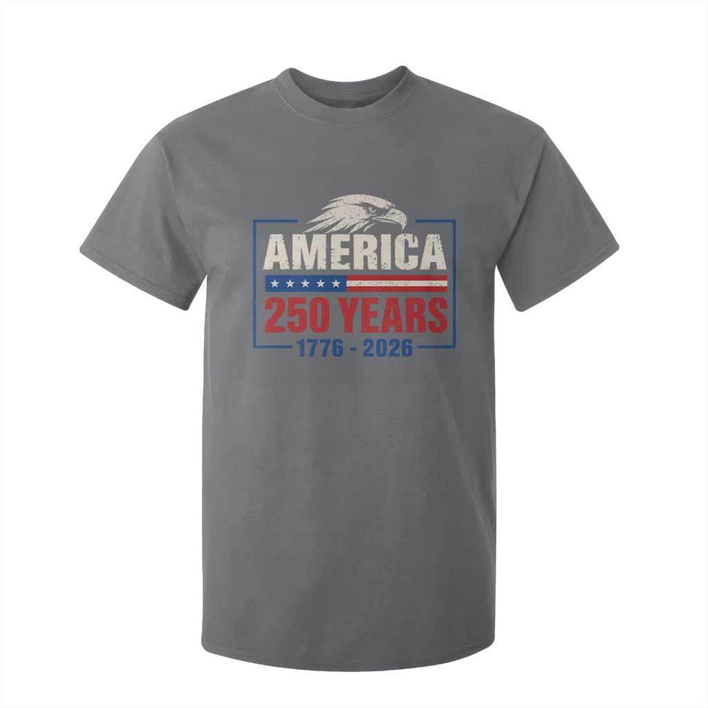 250 Anniversary USA T Shirt For Kid Retro Eagle 250 Years Of Freedom 1776 2026