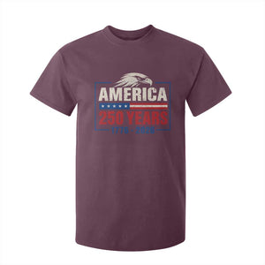 250 Anniversary USA T Shirt For Kid Retro Eagle 250 Years Of Freedom 1776 2026