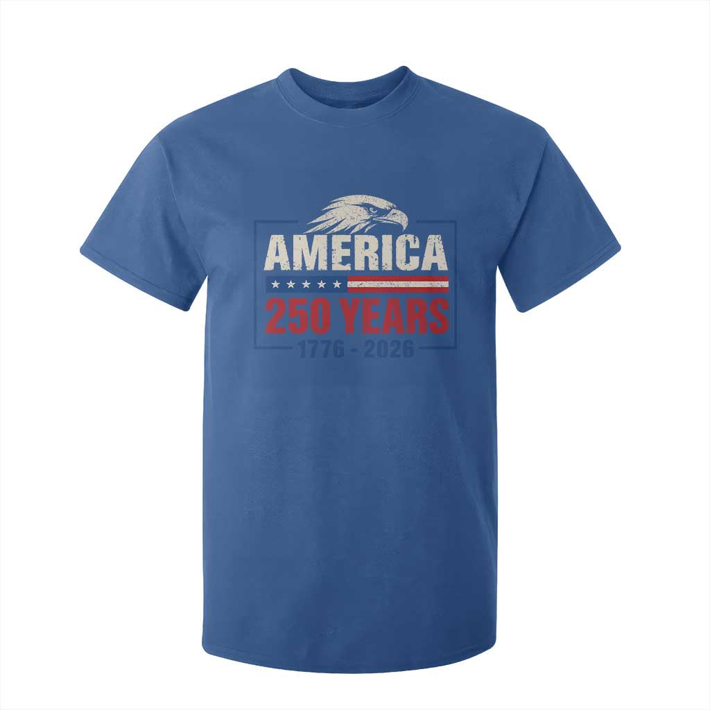 250 Anniversary USA T Shirt For Kid Retro Eagle 250 Years Of Freedom 1776 2026