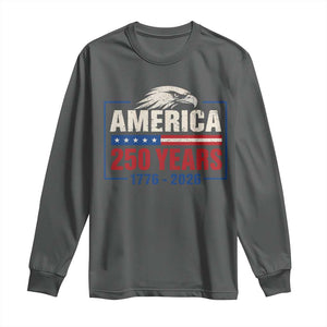 250 Anniversary USA Long Sleeve Shirt Retro Eagle 250 Years Of Freedom 1776 2026