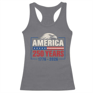 250 Anniversary USA Racerback Tank Top Retro Eagle 250 Years Of Freedom 1776 2026