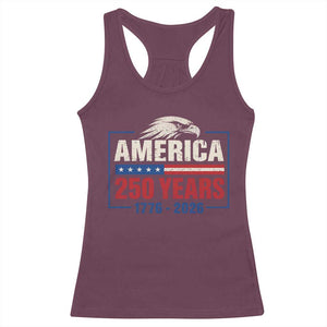 250 Anniversary USA Racerback Tank Top Retro Eagle 250 Years Of Freedom 1776 2026