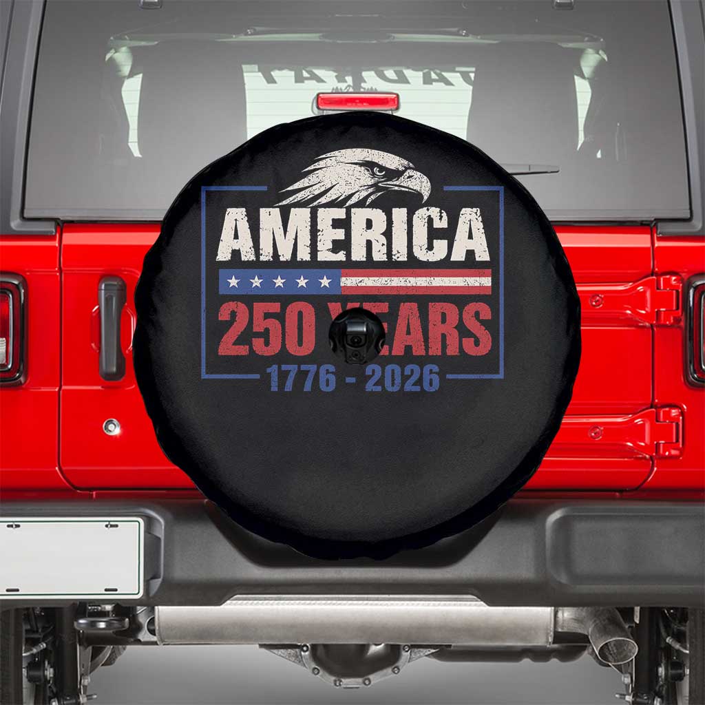 250 Anniversary USA Spare Tire Cover Retro Eagle 250 Years Of Freedom 1776 2026