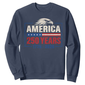250 Anniversary USA Sweatshirt Retro Eagle 250 Years Of Freedom 1776 2026