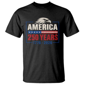 250 Anniversary USA T Shirt Retro Eagle 250 Years Of Freedom 1776 2026