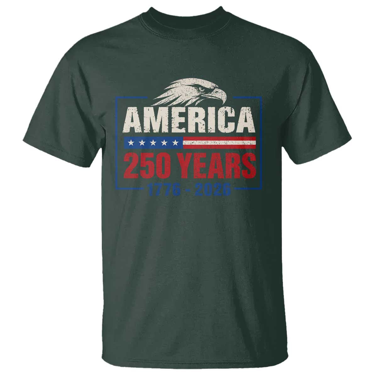 250 Anniversary USA T Shirt Retro Eagle 250 Years Of Freedom 1776 2026