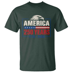 250 Anniversary USA T Shirt Retro Eagle 250 Years Of Freedom 1776 2026