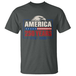 250 Anniversary USA T Shirt Retro Eagle 250 Years Of Freedom 1776 2026